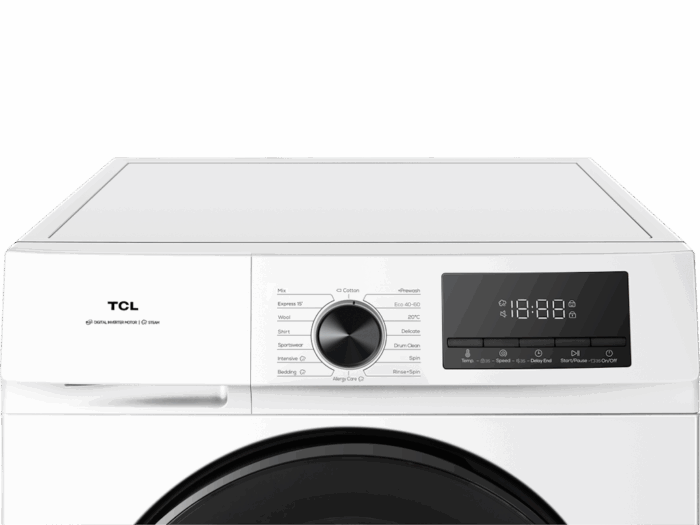 Veš mašina TCL FF0924WA1/inverter/9kg/1400 obrtaja/A/85x60x56cm/bela