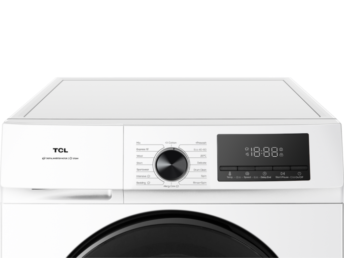 Veš mašina TCL FF0924WA1/inverter/9kg/1400 obrtaja/A/85x60x56cm/bela
