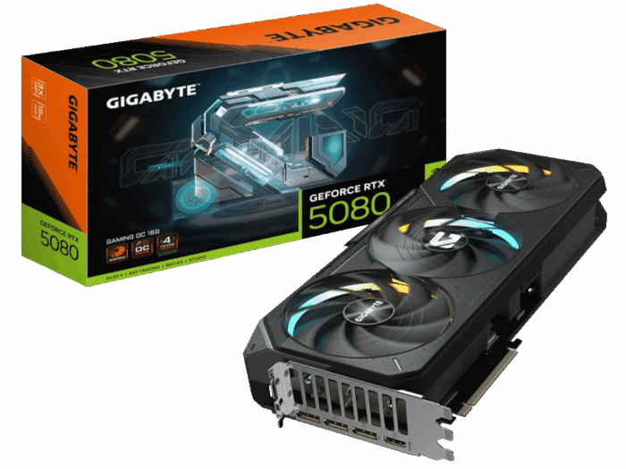 Graficka karta GIGABYTE GV-N5080GAMING OC-16GD NVD/16GB/GDDR7/256 bit/crna