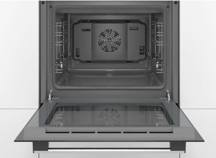 Ugradna rerna BOSCH HBF114ES0/Serija 2/mehanicka/66L/3D vruc vazduh/teleskopske vodice/inox