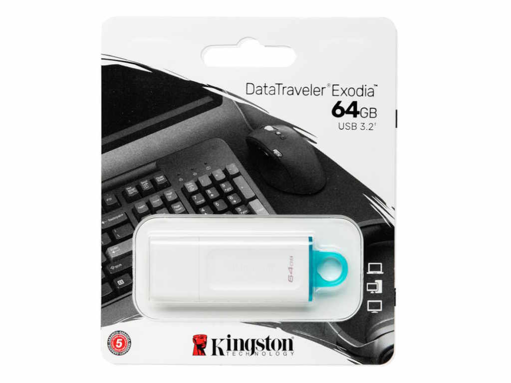 USB memorija KINGSTON KC-U2G64-5R/DataTraveler Exodia/3.2/bela - Slika 4
