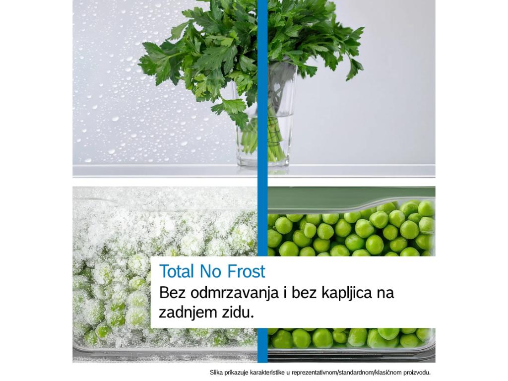 Frižider BOSCH KGN49LBCF/Serija 6/samostojeci/kombinovani/Total No Frost/C/440L/staklena vrata/crna - Slika 5