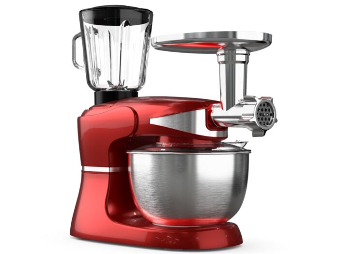 Mikser TESLA KR600RA sa posudom/1000W/crvena