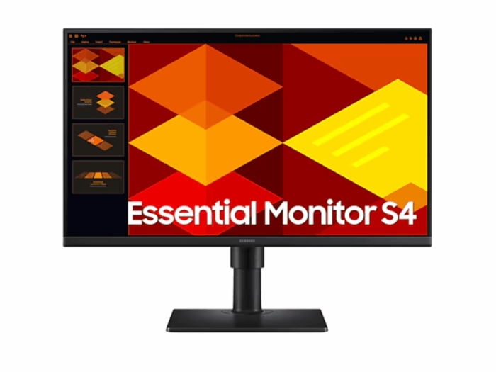 Monitor SAMSUNG LS24D400GAUXEN 24"/IPS/1920x1080/100Hz/5ms/HDMIx2,DP,USB/Pivot,visina/crna