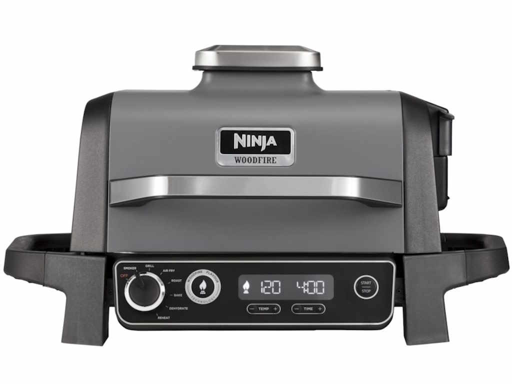 Gril NINJA OG701EU Woodfire Electric Outdoor BBQ Grill & Smoker/2400W/crna
