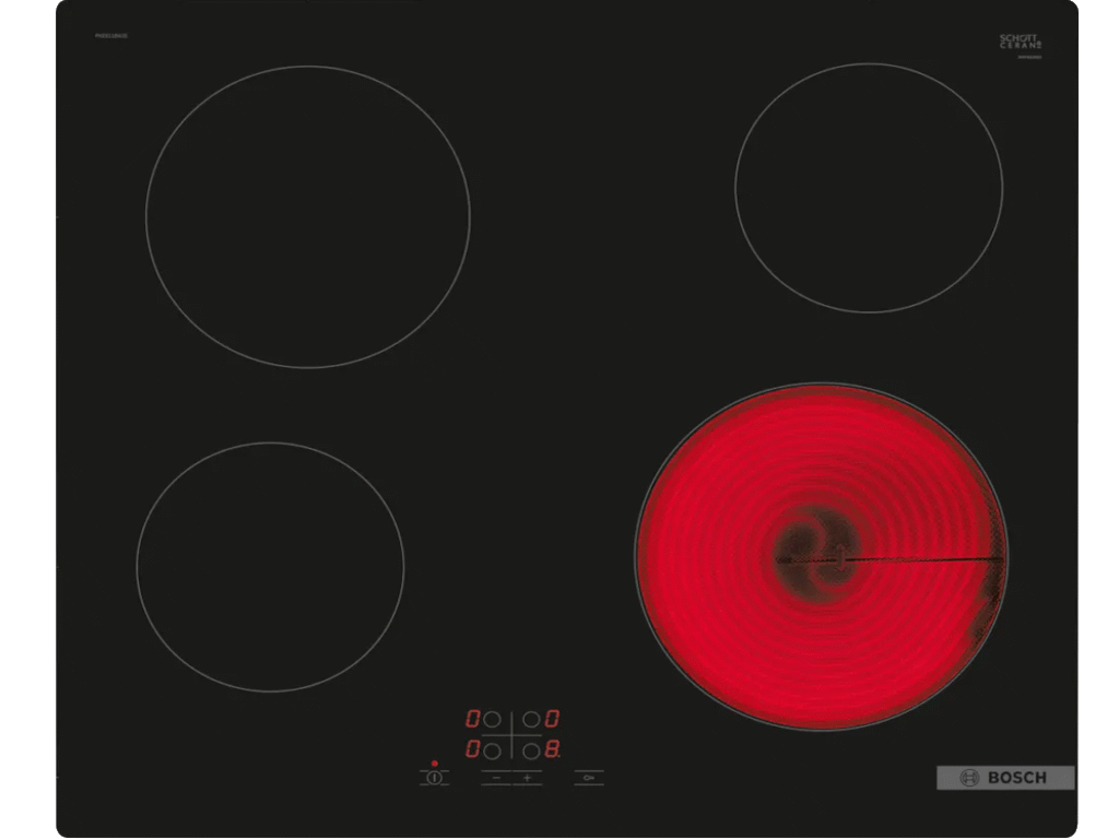 Ugradna ploca BOSCH PKE611BA2E/Serija 4/staklokeramika/4 zone/60cm/crna