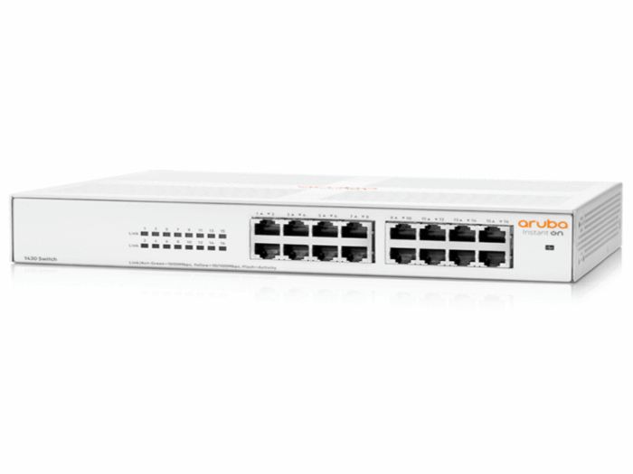 Switch ARUBA Instant On 1430 16-port Unmanaged Layer 2 Gigabit Ethernet switch