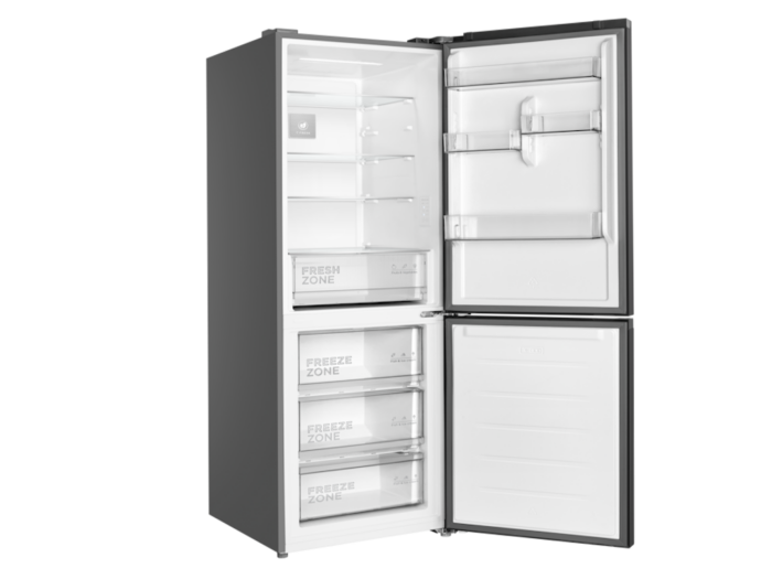 Frižider TCL RF340BSE0EE/samostojeci/kombinovani/Total No Frost/E/340L/185x59,5x66cm/siva