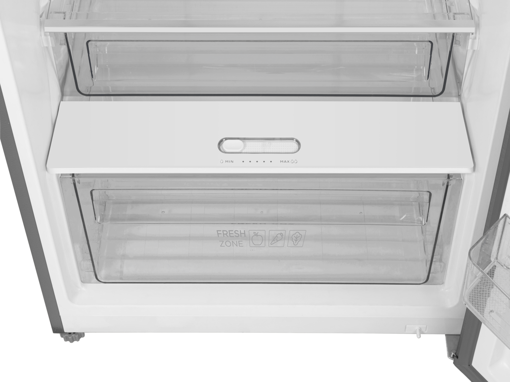 Frižider TCL RP465TSE1/samostojeci/kombinovani/TopFreezer/Total No Frost/E/465L/185x70,6x68,6cm/siva - Slika 2