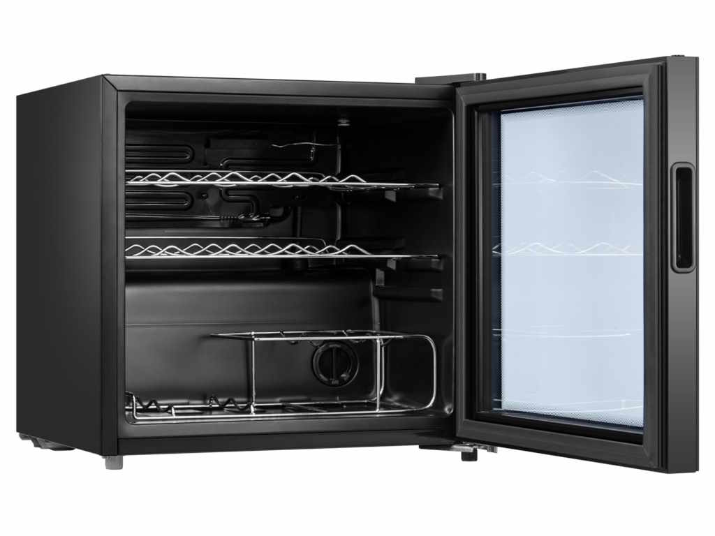 Vinska vitrina TESLA RW044M/G/14 boca/47,2x44,4x49,3/crna - Slika 4