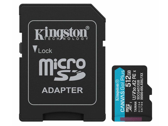 Memorije kartice KINGSTON SDCG4/512GB/Canvas Go! Plus/microSD/200/160MB/s/+adapter