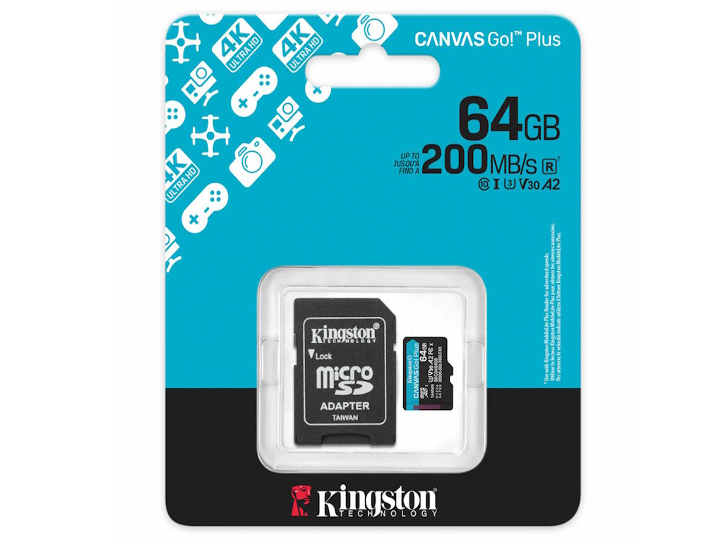 Memorije kartice KINGSTON SDCG4/64GB/Canvas Go! Plus/microSD/200/100MB/s/+adapter - Slika 3