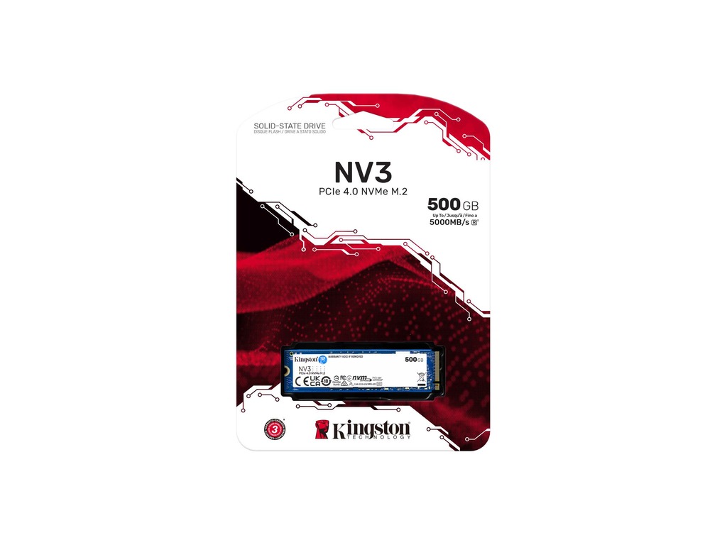 SSD KINGSTON 500GB/interni/M.2/NVMe/crna