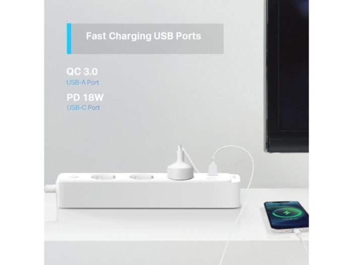 Smart produžni kabel  TP-LINK TAPO P300/3uticna mesta/bela