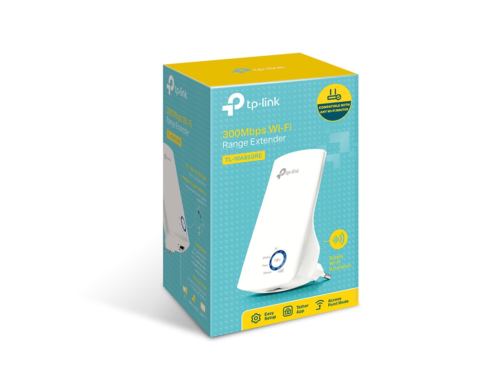 Ekstender dometa TP-LINK TL-WA850RE Wi-Fi/N300/300Mbps/ 1x LAN/2 interne antene - Slika 2