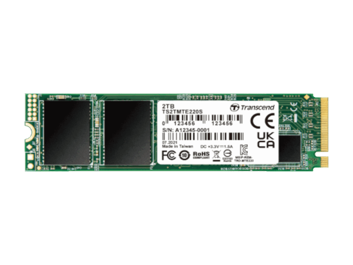 SSD TRANSCEND 2TB/interni/M.2/NVMe/crna