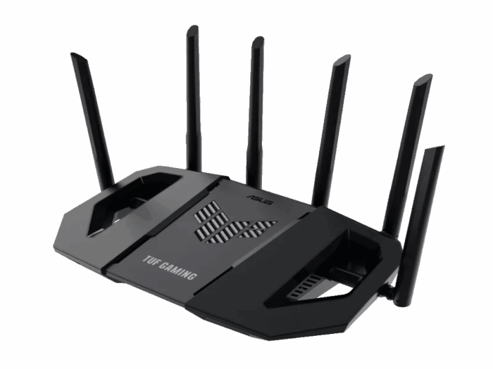 Bežicni ruter ASUS TUF-BE6500 Wi-Fi 7/BE6500/5764 Mbps/688 Mbps/USB3.2/6 eksternih antena/crna
