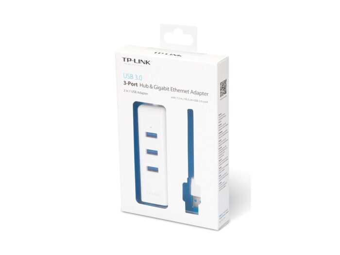 Adapter TP-LINK UE330 USB 3.0 to RJ-45 Gigabit Ethernet Network/1x LAN/3x USB 3.0 Hub