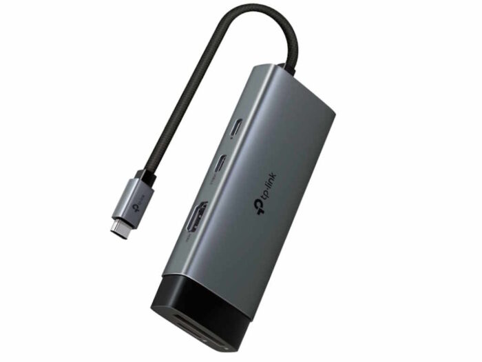 Hub TP-LINK USB Type-C 7-Port Hub/1USB-C /1 HDMI 4K 60Hz Port,1 × USB-C PD 100W Port,1 × SD