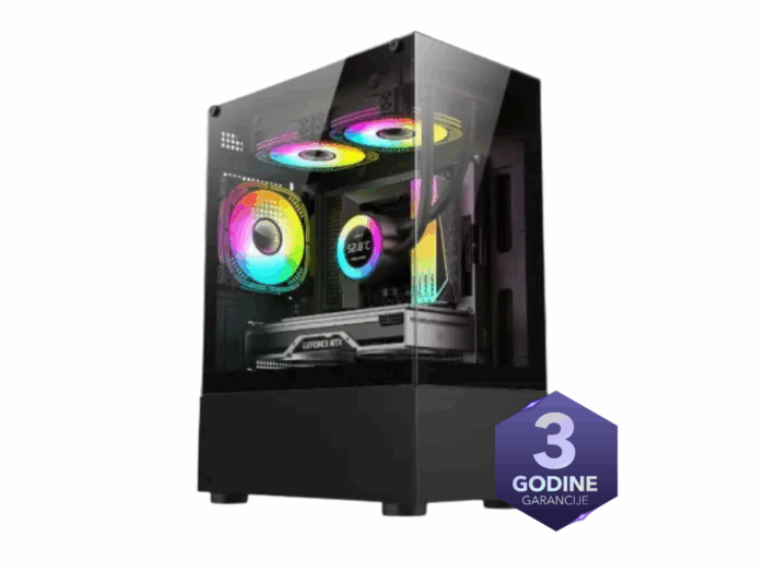 Racunar CTPC Advance Ryzen 5 5500/A520/16GB/1TB/RX6600/3Y/škola/igrice/graficki dizajn