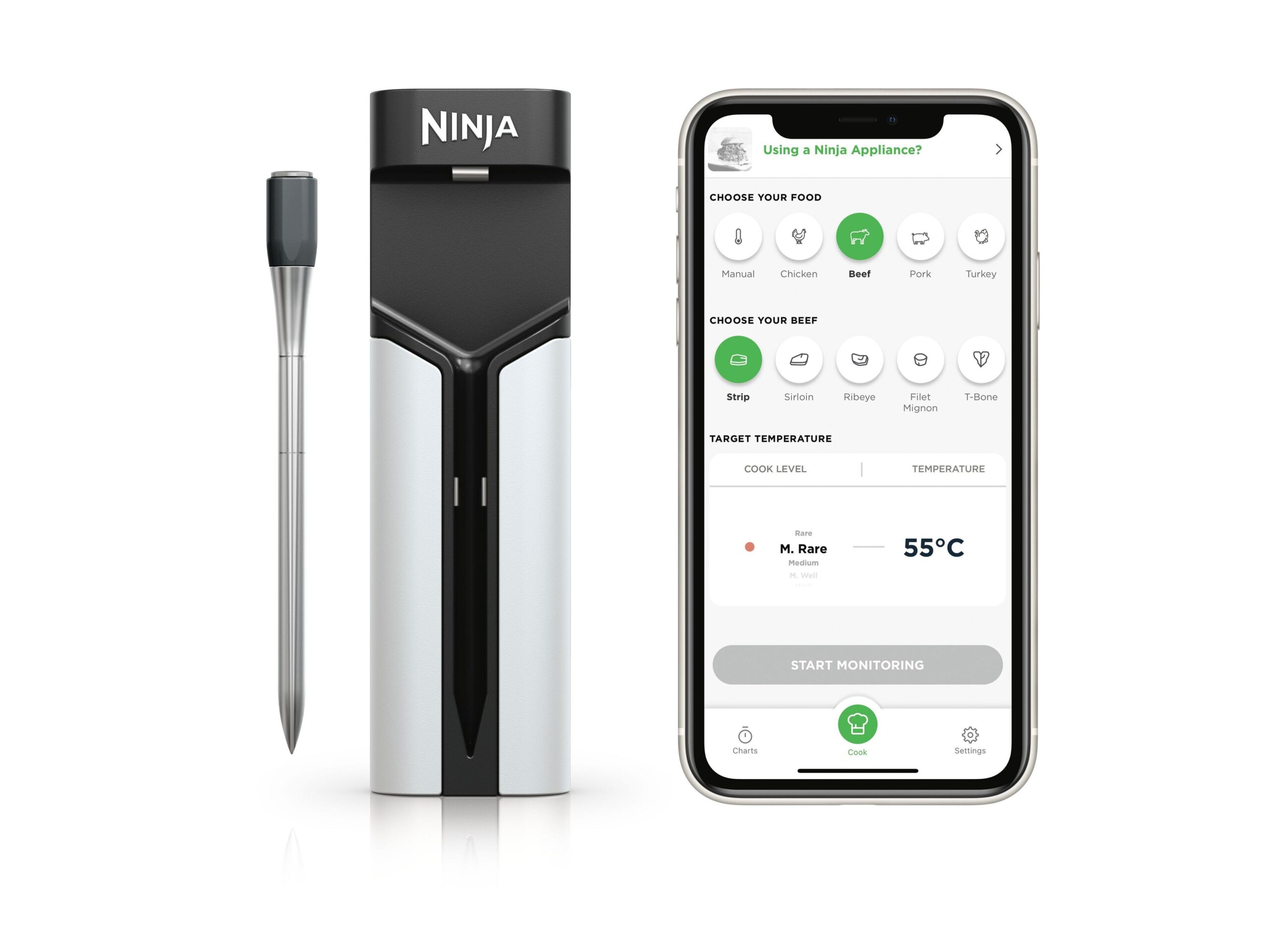 Termometar za hranu NINJA WP100EU/bežicni/crna-siva - Slika 5