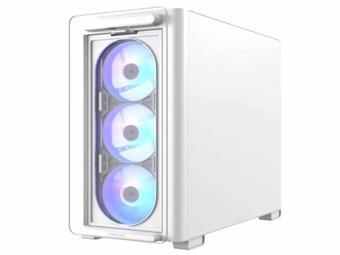 Kucište ASUS A23 PLUS TG ARGB/Micro-ATX/Mini-ITX/kaljeno staklo/bez napajanja/bela