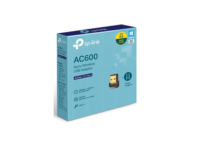 Bežicni adapter TP-LINK ARCHER T2U NANO Wi-Fi/AC600/433Mbps/200Mbps/interna antena