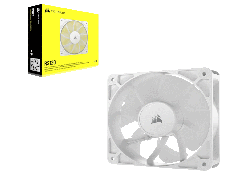 Ventilator CORSAIR RS120/120mm/single pack/bela