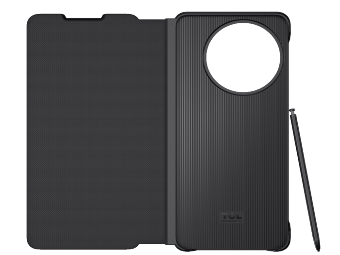 Maska+olovka za smartphone TCL 50 NxtPaper/flip/crna