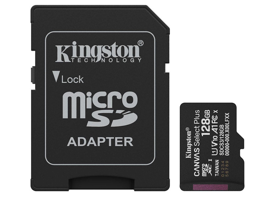 Memorije kartice KINGSTON SDCS3/128GB/microSDXC/128GB/Class10 U1/150MB/s + adapter