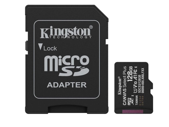 Memorije kartice KINGSTON SDCS3/128GB/microSDXC/128GB/Class10 U1/150MB/s + adapter