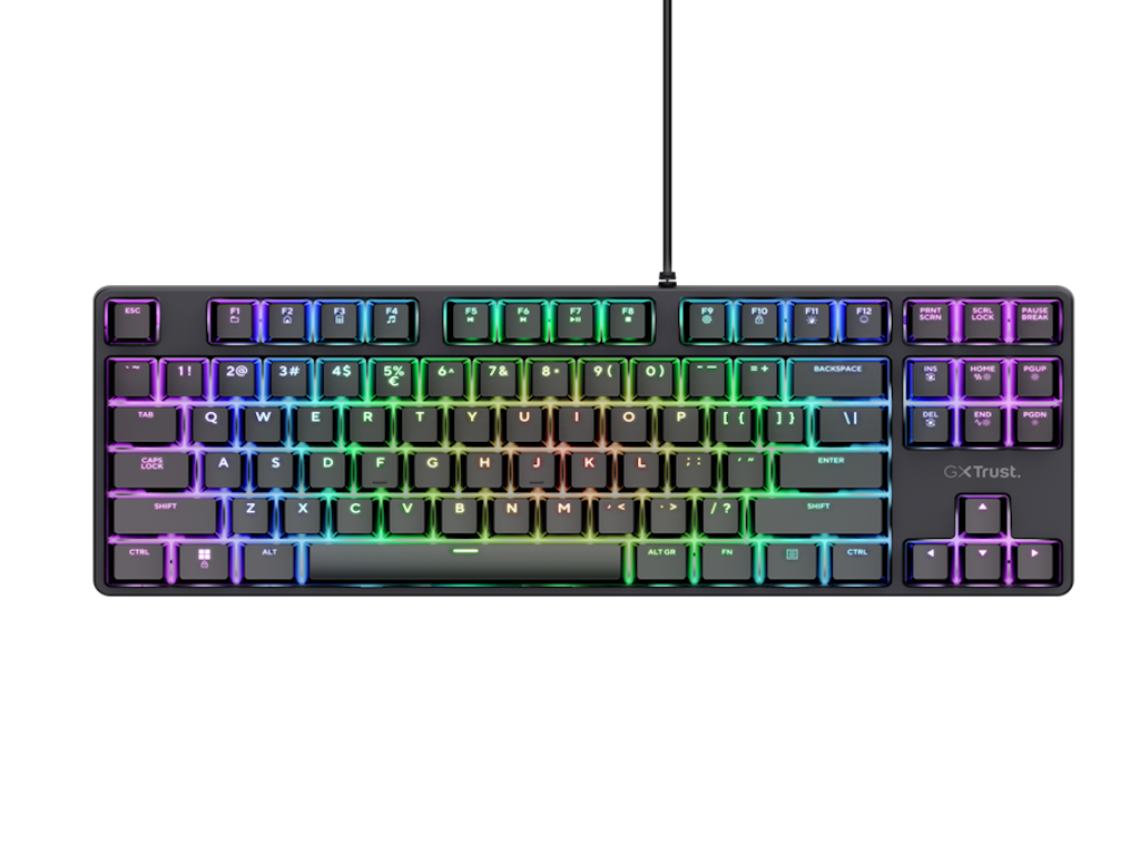 Tastatura TRUST GXT864 CADA TKL GAMING KEYBOARD US