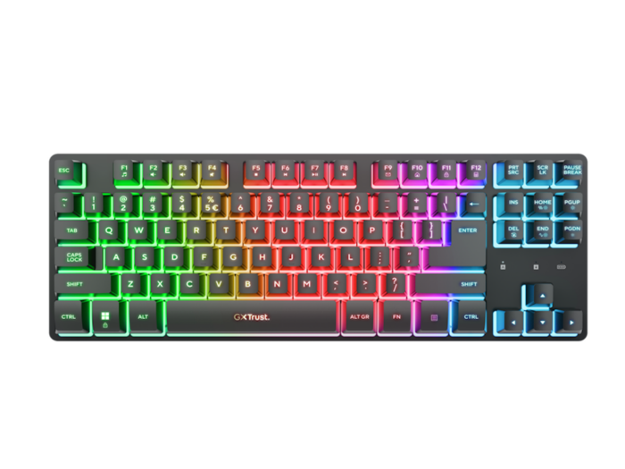 Tastatura+miš TRUST GXT 832 Thado Wireless TKL set/US/crna