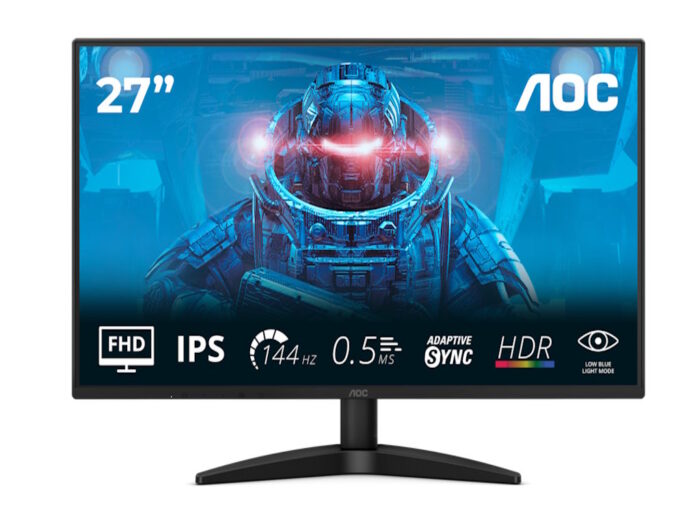 Monitor AOC 27B36X 27"/IPS/1920X1080/144Hz/0.5ms MPRT/HDMI,DP/Adaptive sync/VESA/crna