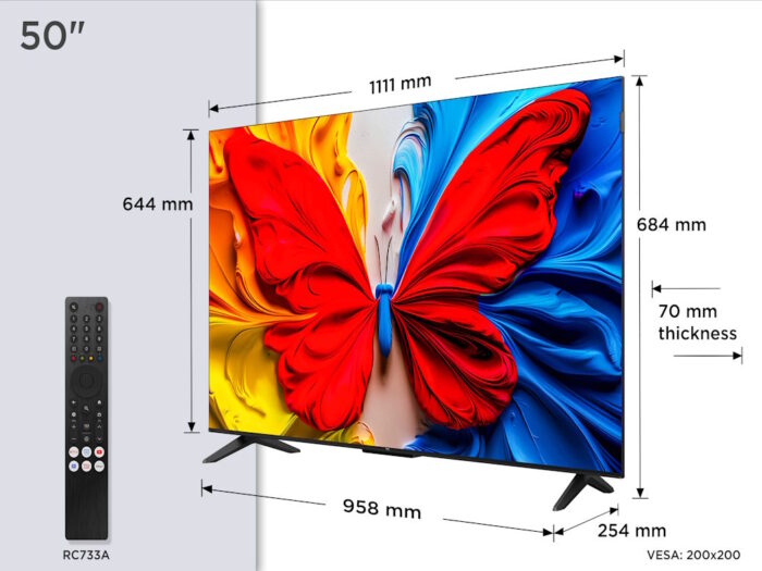 Televizor TCL 50S5K/QLED/50"/Full HD/60Hz/Google TV/crna