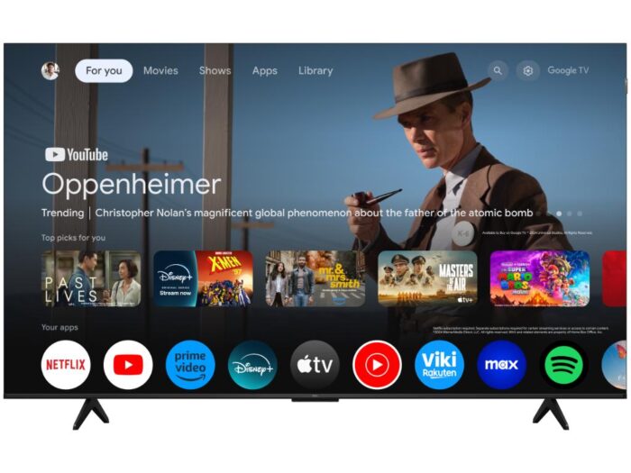 Televizor TCL 65P7K/QLED/65"/4K UHD/60Hz/Google TV/crna