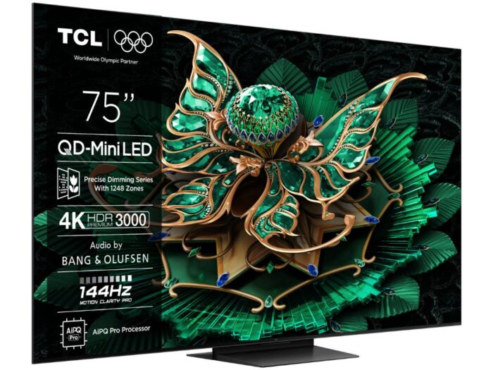 Televizor TCL 75C7K/QLED-Mini LED75"/4K UHD/144Hz/Google TV/crna