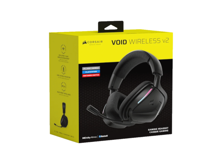 Slušalice CORSAIR VOID BEŽICNE/CA-9011379-WW/GAMING/verzija 2/crna