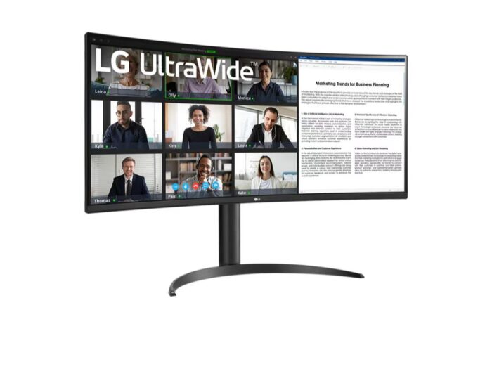 Monitor LG 34WR55QK-B 34"/VA,zakrivljen,21:9/3440x1440/100Hz/5ms GtG/HDMIx2,DP,USB/visina/VESA/crna
