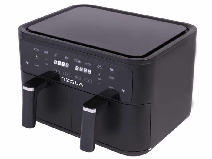 Air Fryer TESLA AF900BSD 2400W/4.5L+4.5L/digital panel/crna-inox