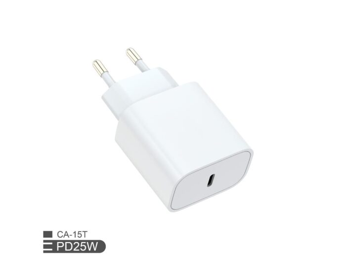Zidni punjac FULMOVA GAN PD/25W/bela sa USB-C kablom