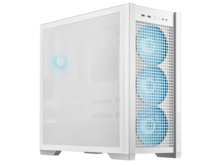 Kucište ASUS TUF GAMING GT302 Tempered Glass ARGB Mid Tower/Micro ATX/Mini ITX/bez napajanja/bela
