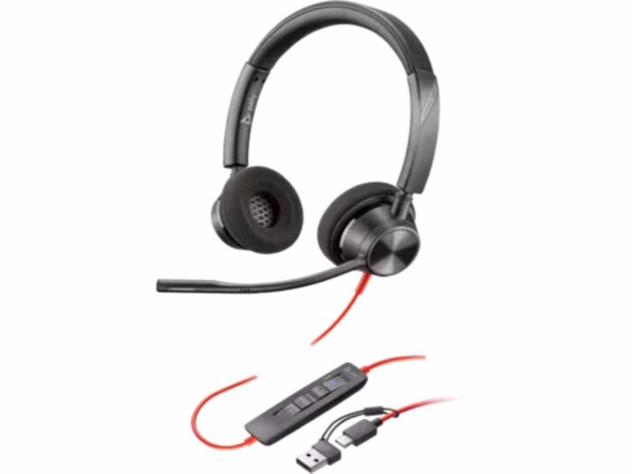 Slušalice HP Poly BW 3320 Stereo USB-C HS +USB-C/A/8X219AA/crna
