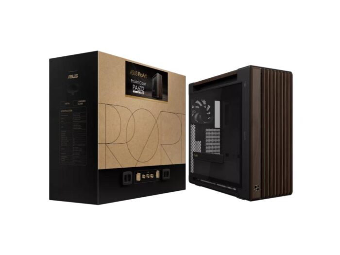 Kucište ASUS PROART PA602 WALNUT WOOD TG PWM MODERN BLACK